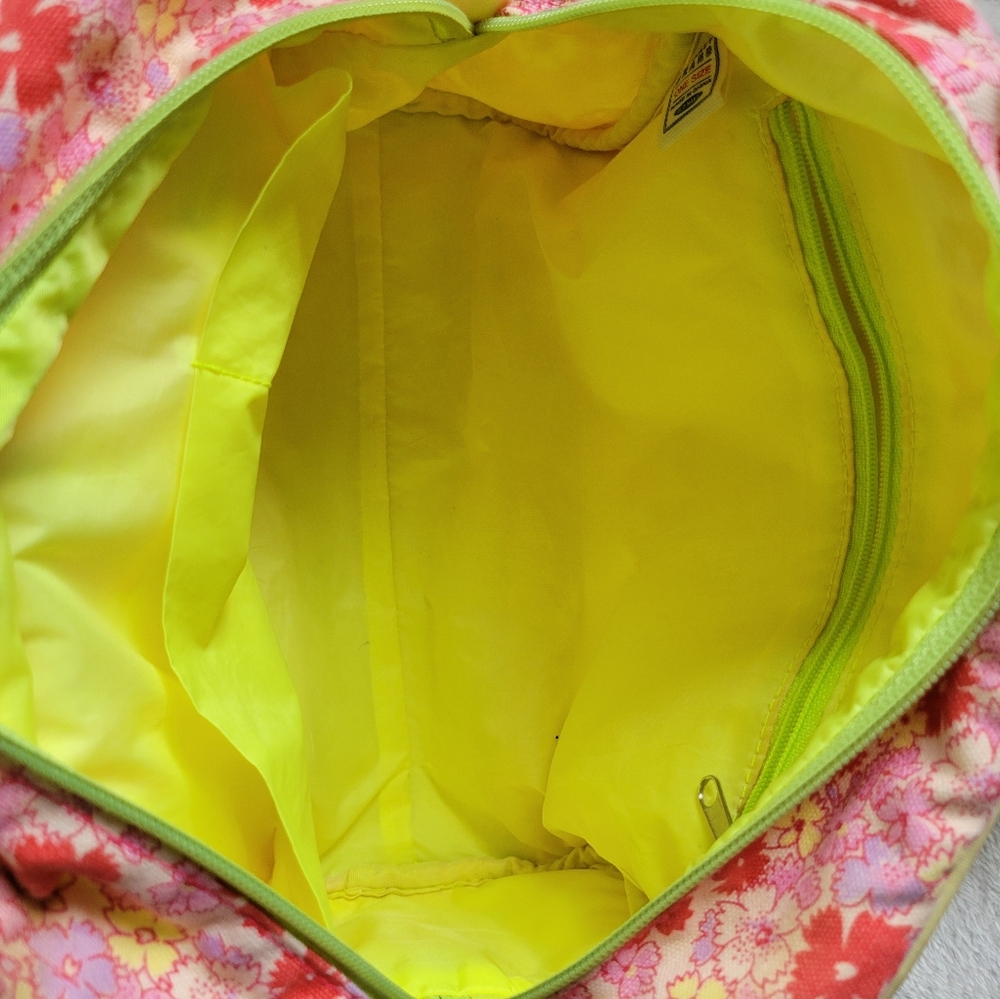 Old Navy | Cute Pink/Multicolor Floral Small Canvas Hand Bag (OS) - Picture 6 of 14